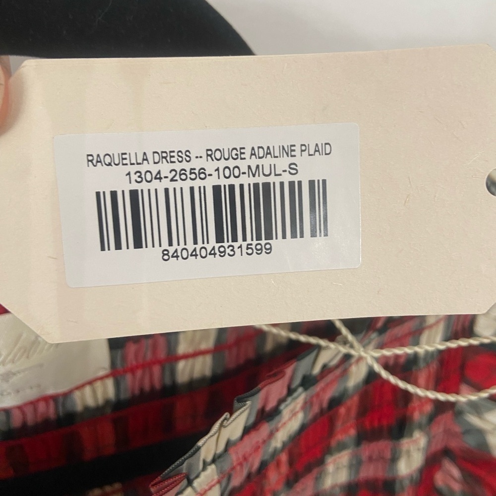 NWT DOEN Raquella Dress Rouge Adaline Plaid Size Small - Picture 9 of 11